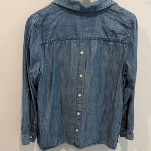 Talbots Blue Denim Long Sleeve Shirt